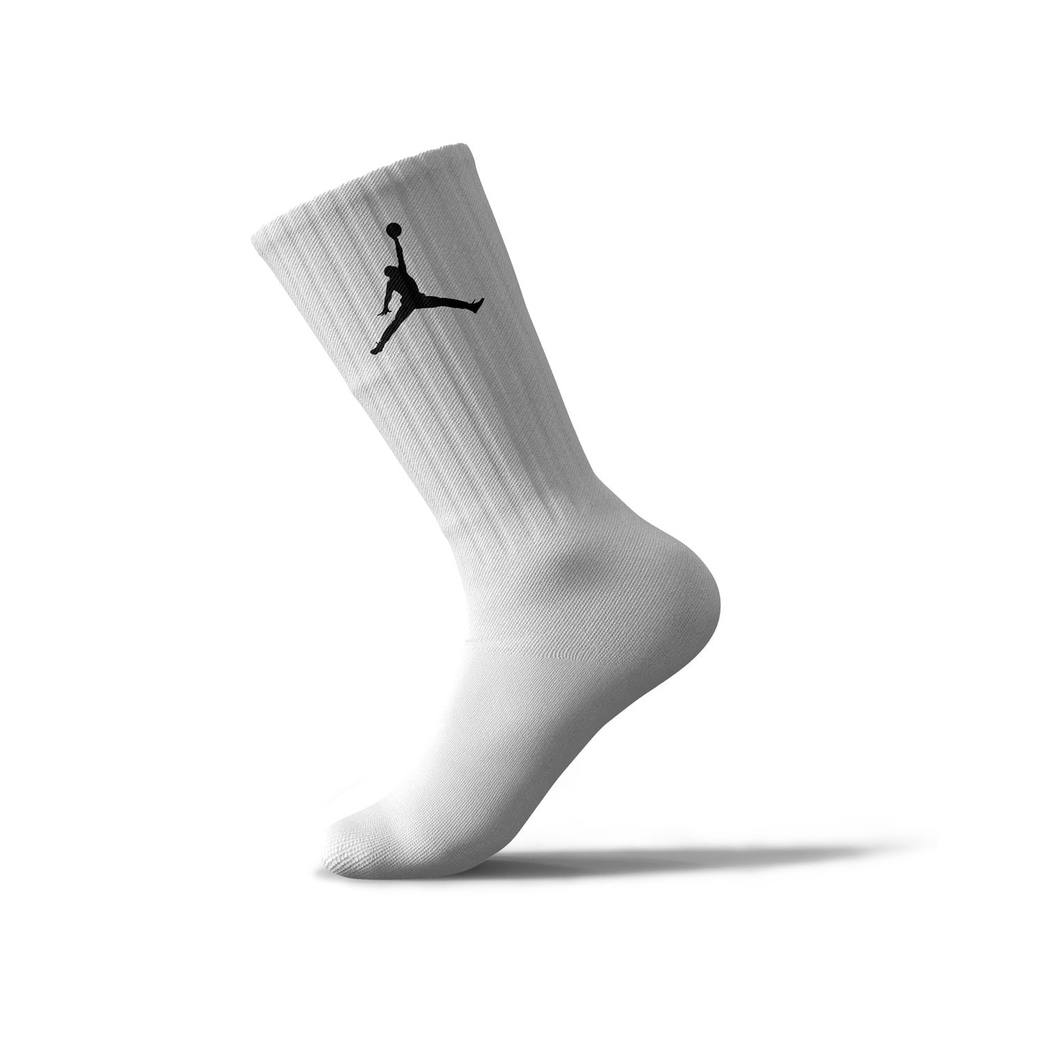 white long jordan socks