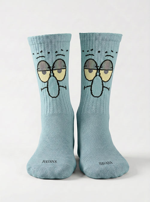 Squidward Mint Socks