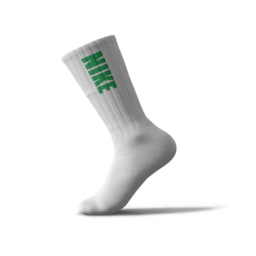 Nike White word Green