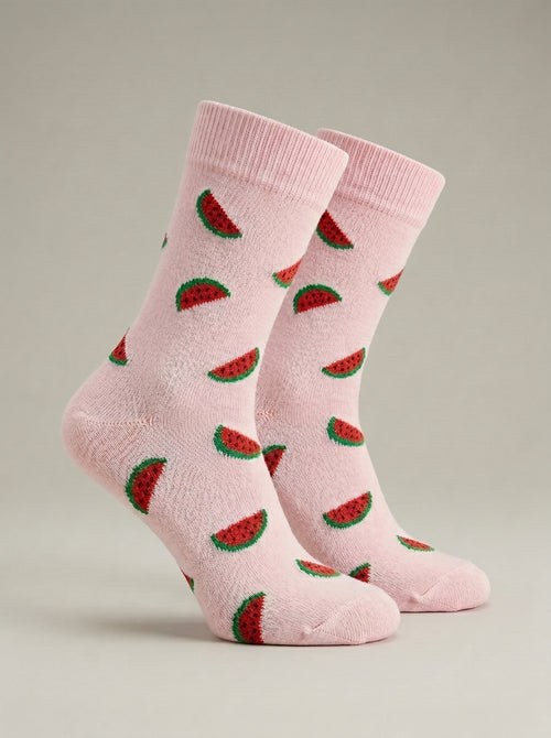 Pinky Watermelon Socks