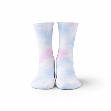 Tie Dye Baby Blue Socks