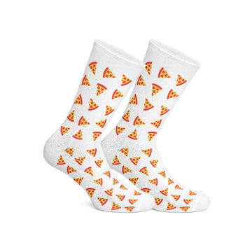 Pizza White Socks