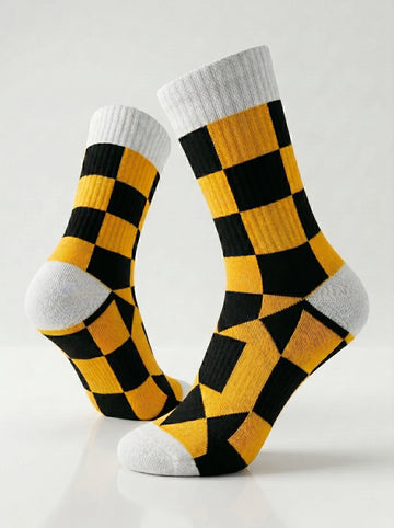 Retro Blocks Socks