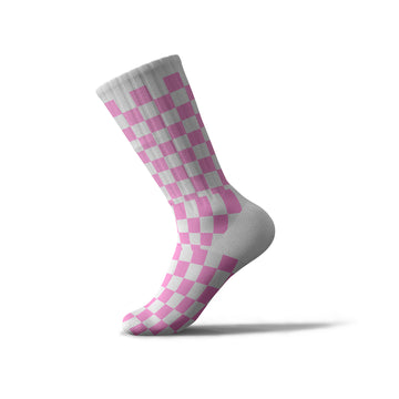 Square pink socks