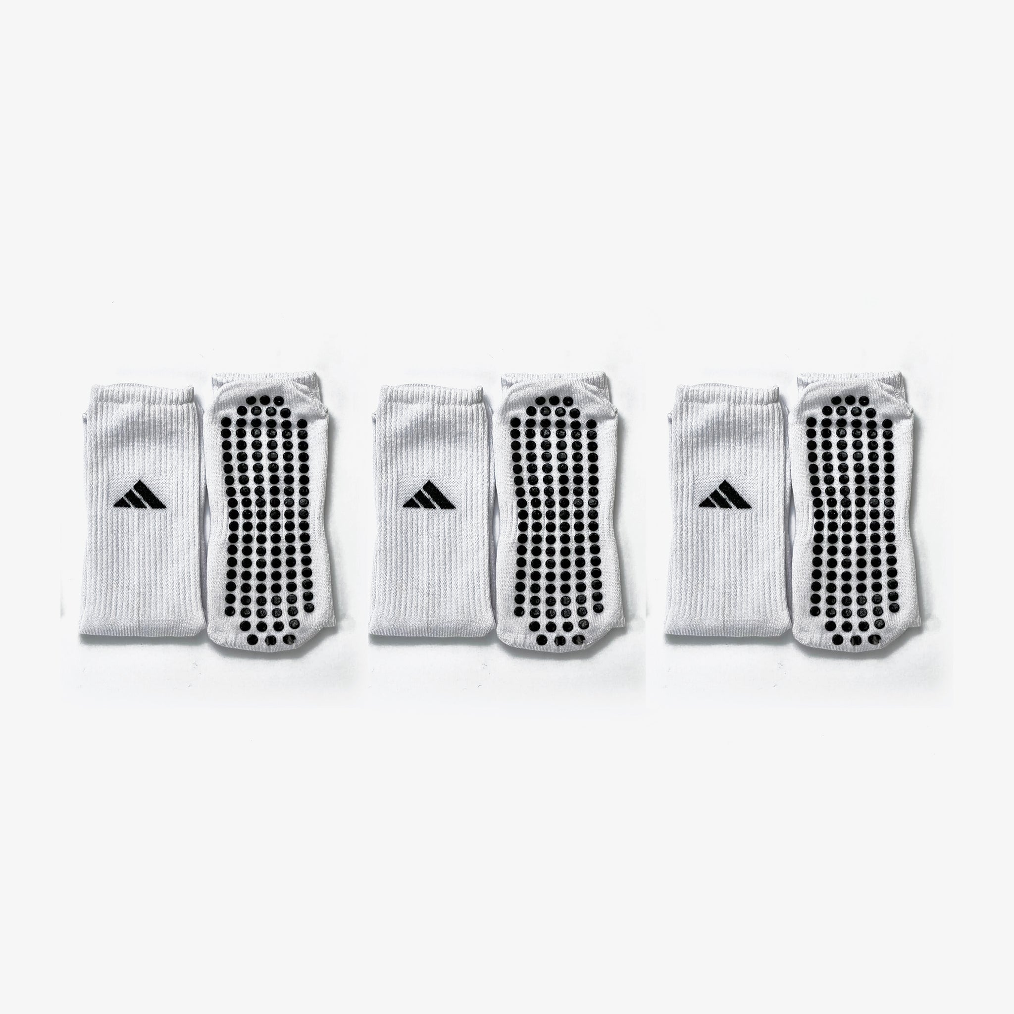 Adidas White Grip Socks Set Of 3