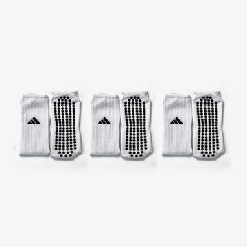 Adidas White Grip Socks Set Of 3