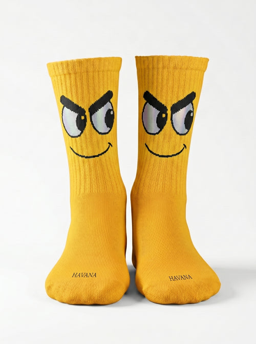 Yellow Face Socks