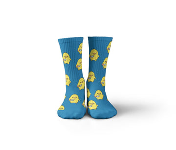 Mini Chick Blue Socks