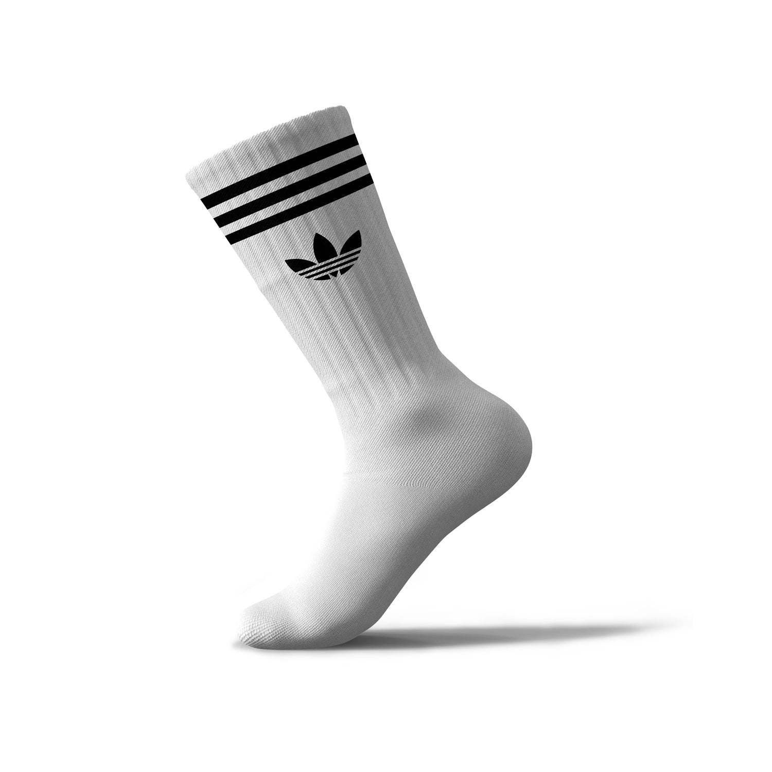 Adidas white black