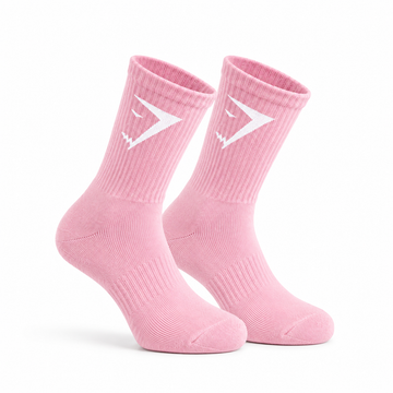Gym Shark Pink Socks