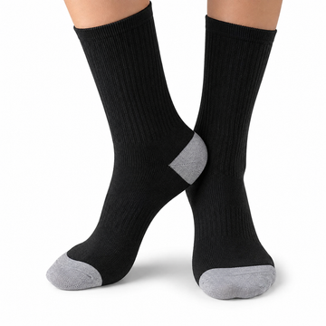 Tall black heavy socks