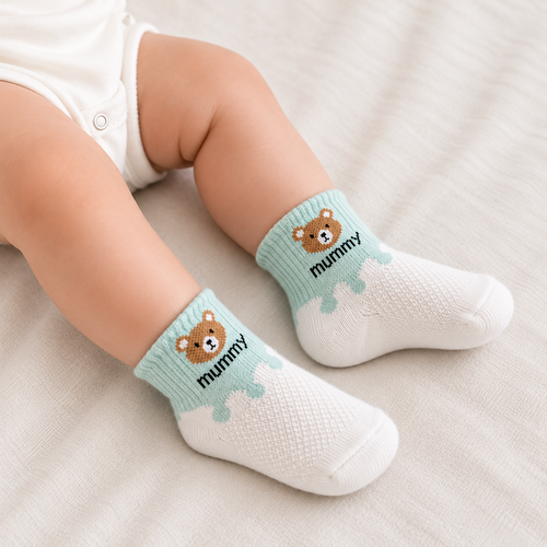 Mummy Bear socks| 6M–2Y