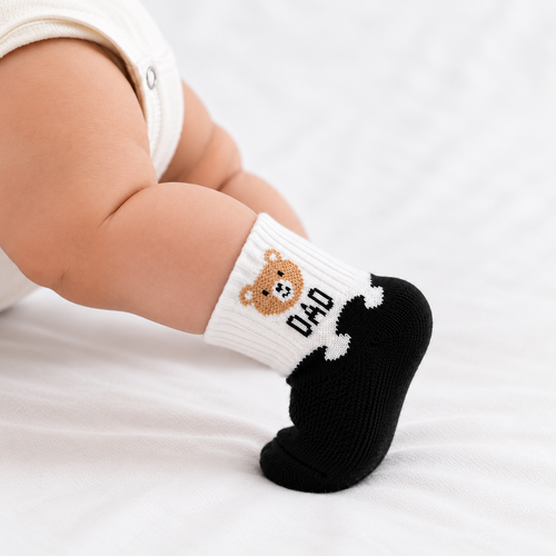 Daddy Bear socks| 6M–2Y