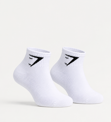 Gym Shark White Socks