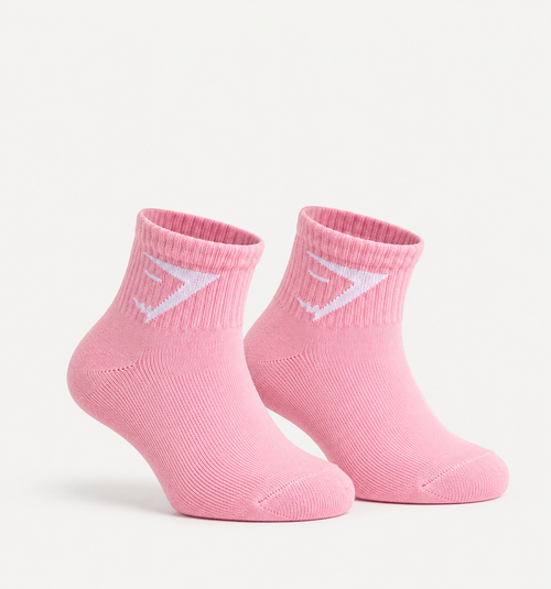 Gym Shark Pink  ankle Socks