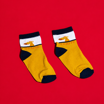Giraffe Sunshine socks| 3–5 Years