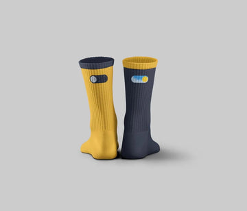 Night & Morning Mid Calf Socks havana