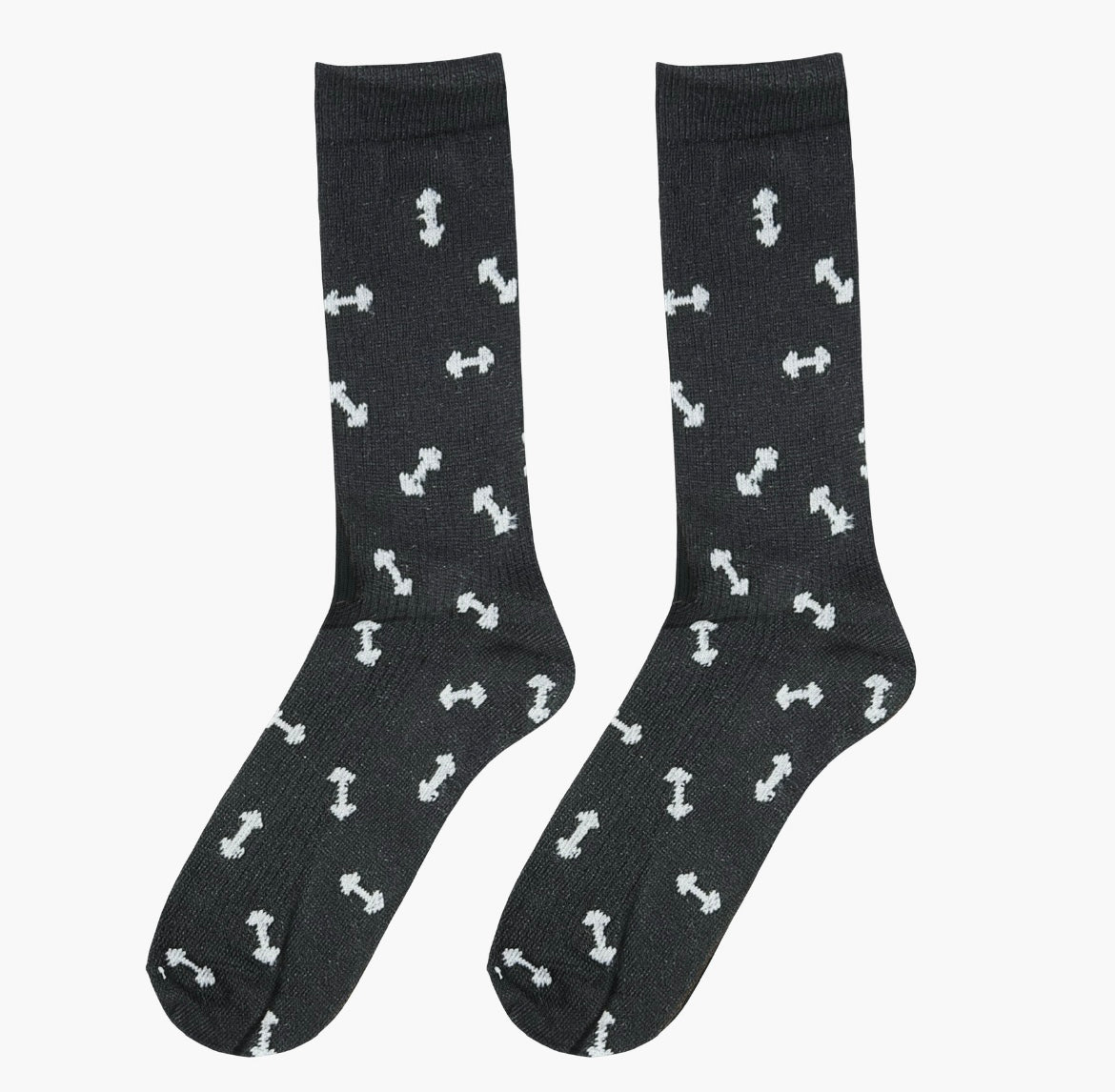 Black Dumbbell Socks