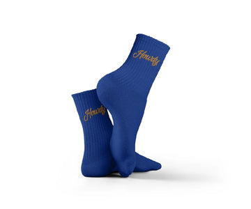 Howdy Navy Socks havana