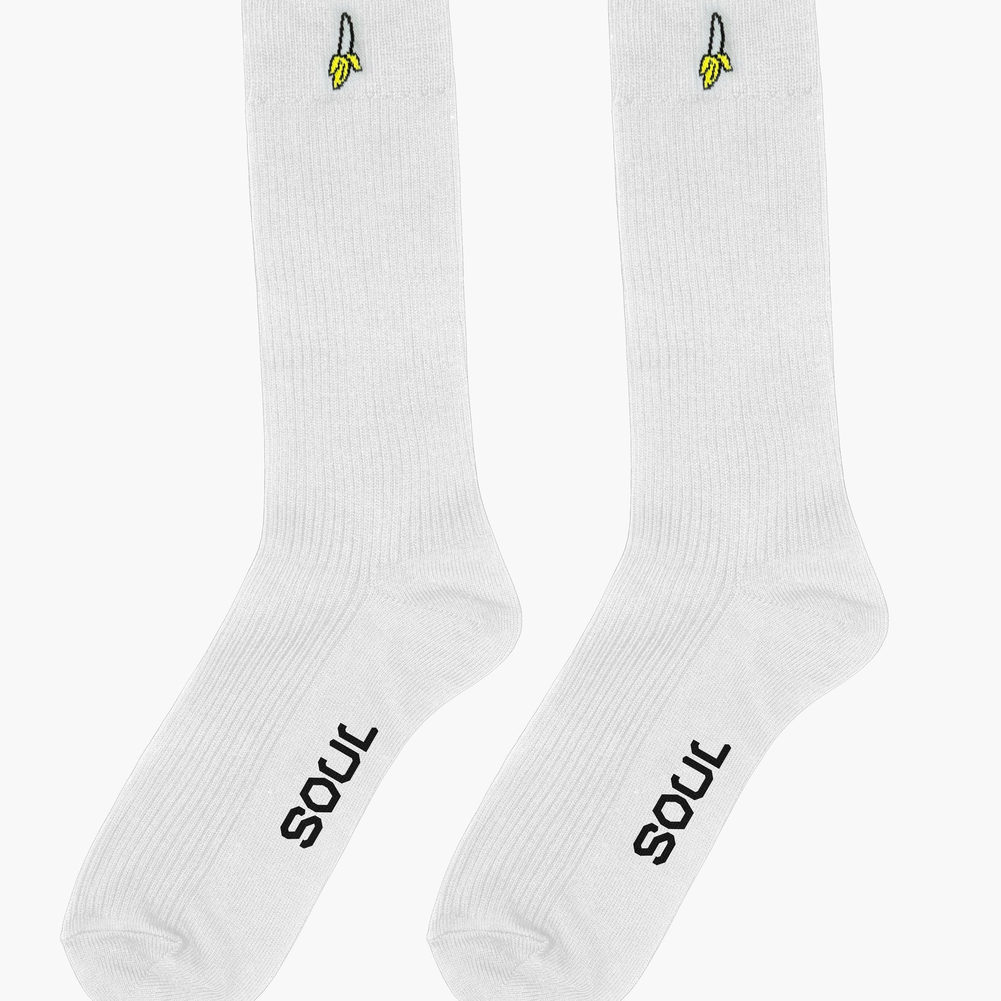 Banana White Socks