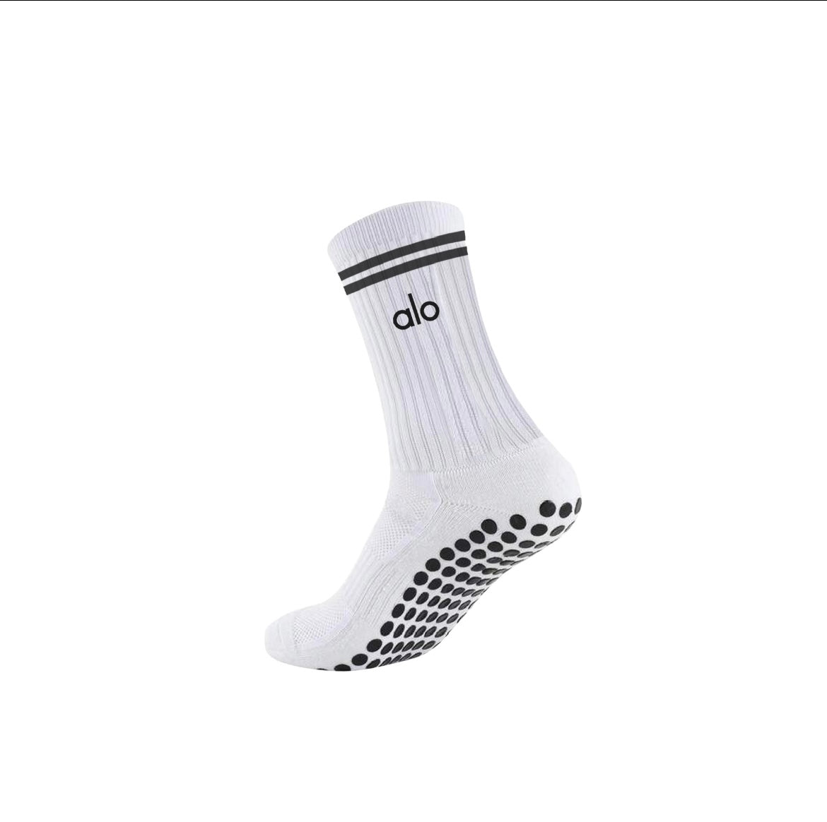 Alo white silicone socks
