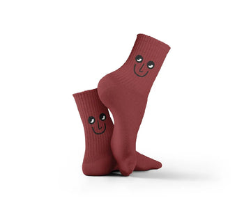 Smiley Face Socks havana