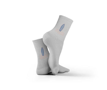 Blue Tropical Pattern Socks havana