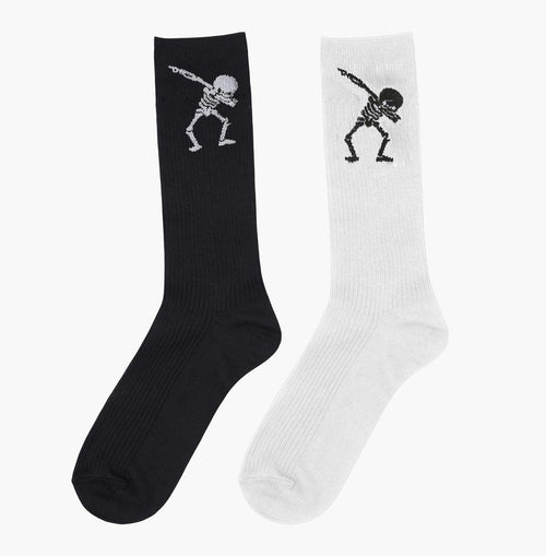 Skeleton Black&White Socks