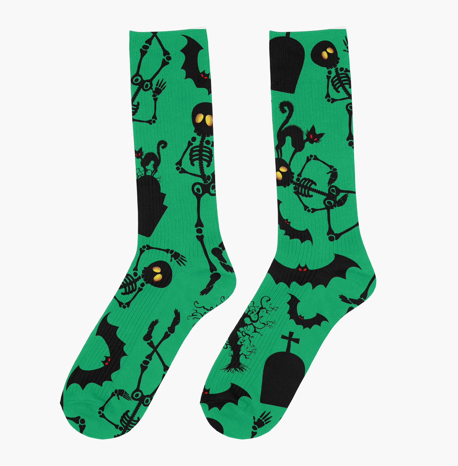 Bat Cats Green