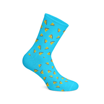 Pizza Blue Socks