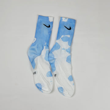 Nike tie dye white blue