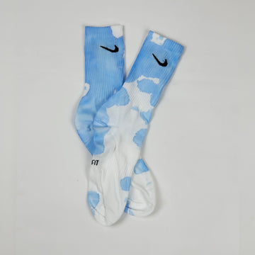 Nike tie dye white blue